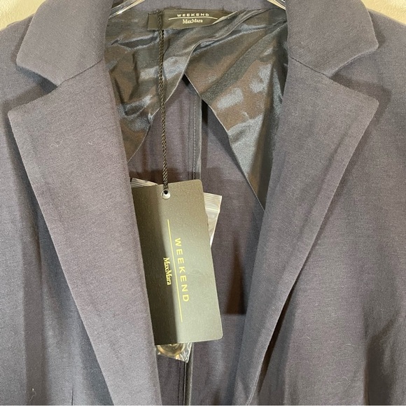 NWT Max Mara Weekend camilla navy blazer double breast pockets size Medium - Picture 4 of 11